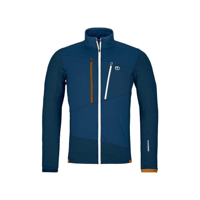 Fleecejacka Ortovox FLEECE GRID JACKET M (djuphav)