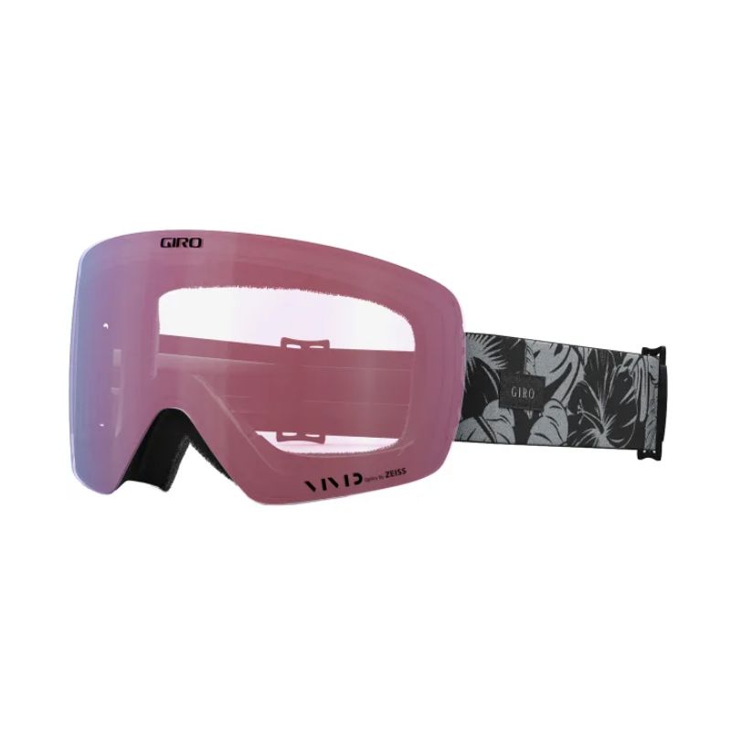 Skidmask Giro Ski Metod (Svart &amp Grå Botanical lx / Vivid Pink / Vivid Infrared)