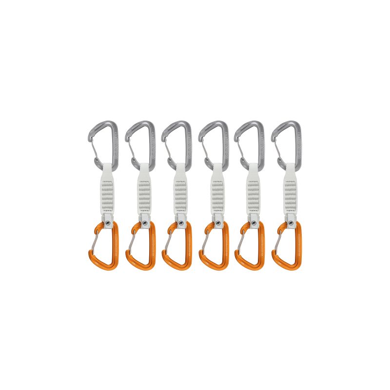 Pakki kiinnitys Mammut Sender Wire 12 cm 6-Pack Quickdraws (Wire Gate/Wire Gate.light grey-gold)