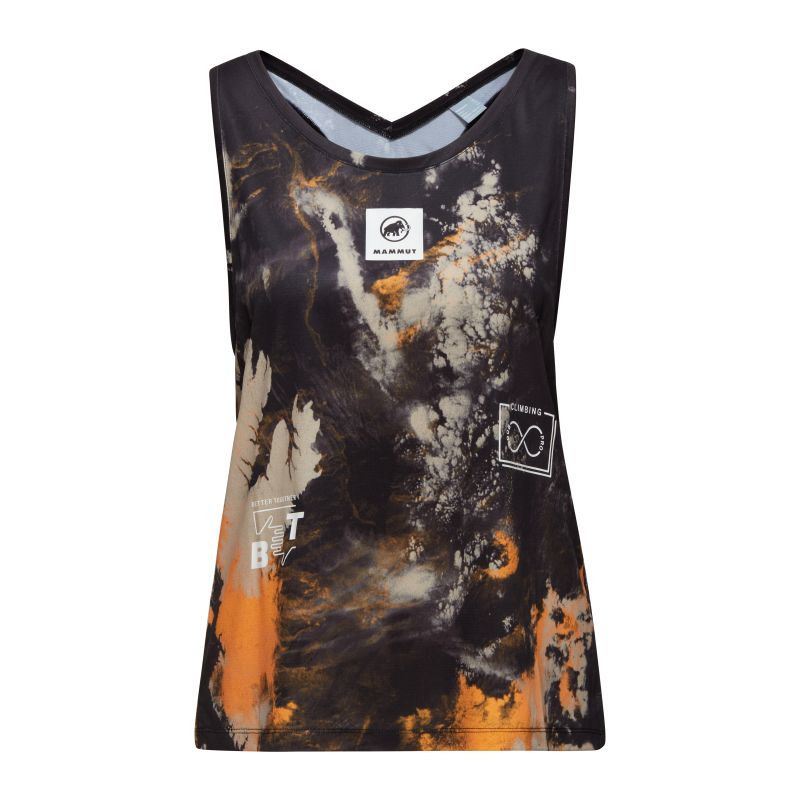 Climbing tank Mammut Massone Sport Tank Top Women Sender (black-tangerine) Woman