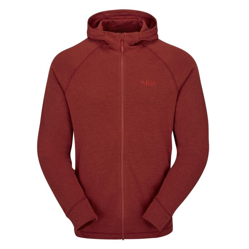 Sweatshirt med dragkedja för män Rab Nexus (Tuscan Red)