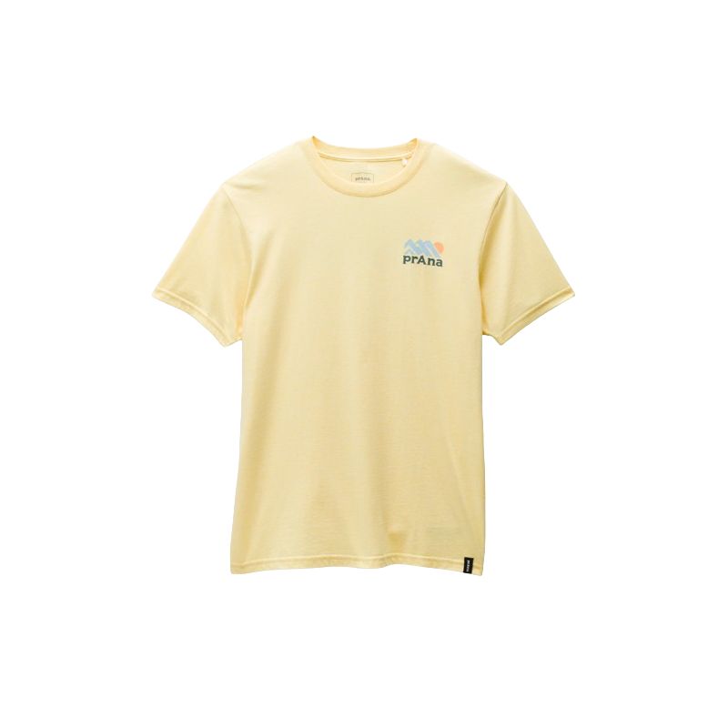 T-shirt Prana Prana Graphic SS Tee (Maize Heather Range) Uomo