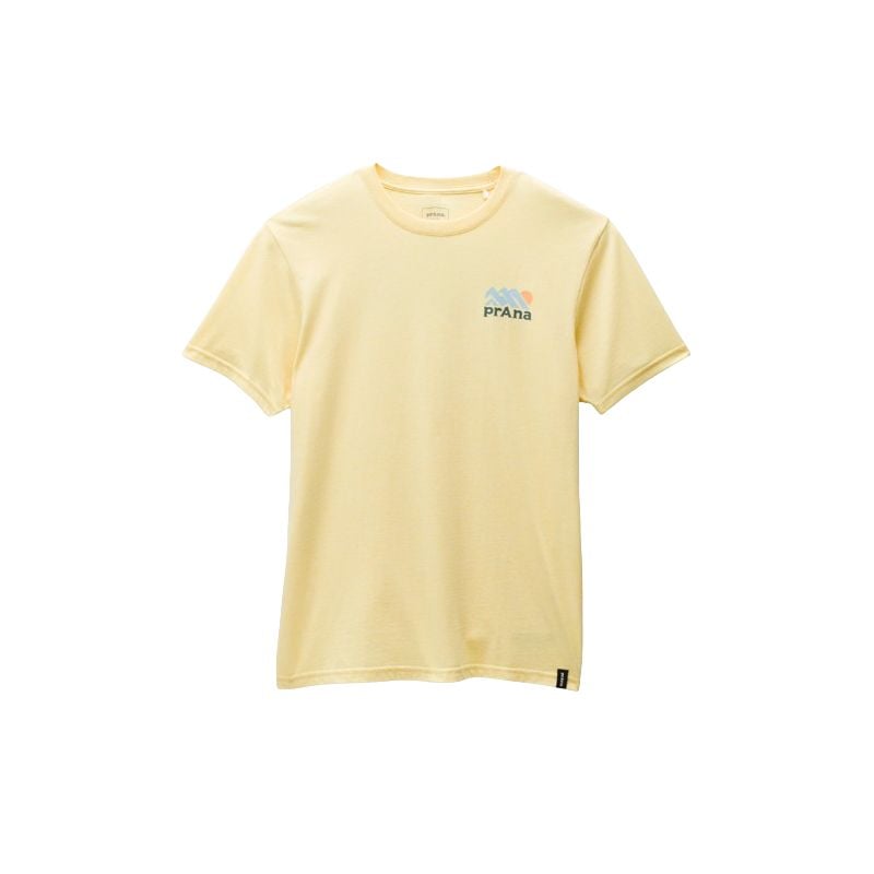 Tee-shirt PRANA prAna Graphic SS Tee (Maize Heather Range) Homme