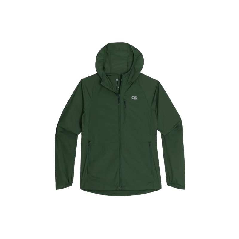 Trail jack Outdoor Research SHADOW WIND HOODIE WM (Grove) Dames