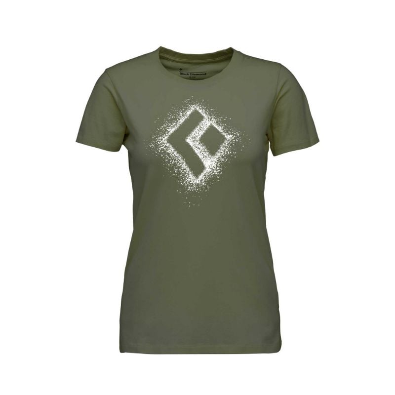 Klatre-T-skjorte for kvinner Black Diamond Chalked Up 2.0 Kortermet T-skjorte (Tundra)