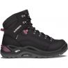 Dames wandelschoen Lowa Renegade GTX Mid WS (zwart/plum)