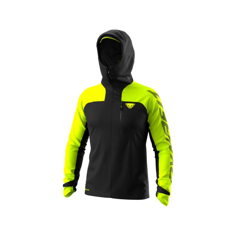 Veste imperméable DYNAFIT ELEVATION GTX JKT (black out LIME PUNCH) Homme