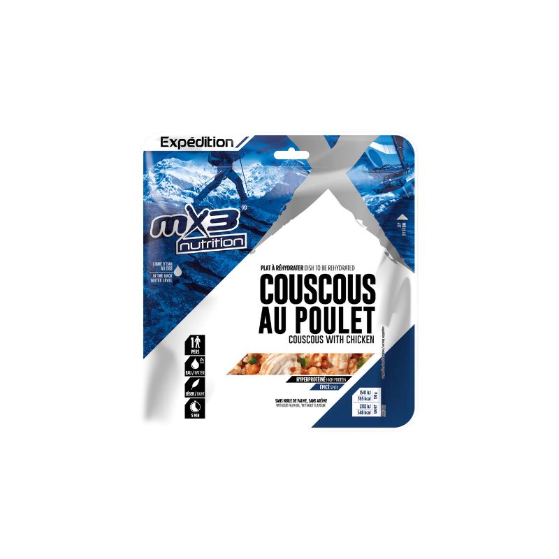 Gevriesdroogd gerecht MX3 Nutrition Kip couscous