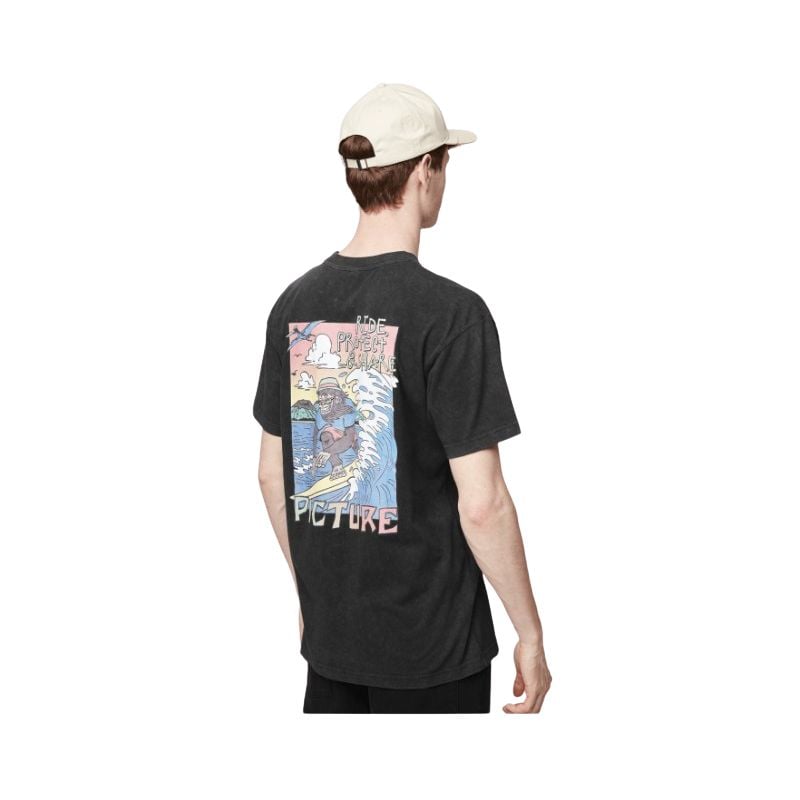 T-shirt Picture TSUNAMI TEE (Black Washed) til mænd