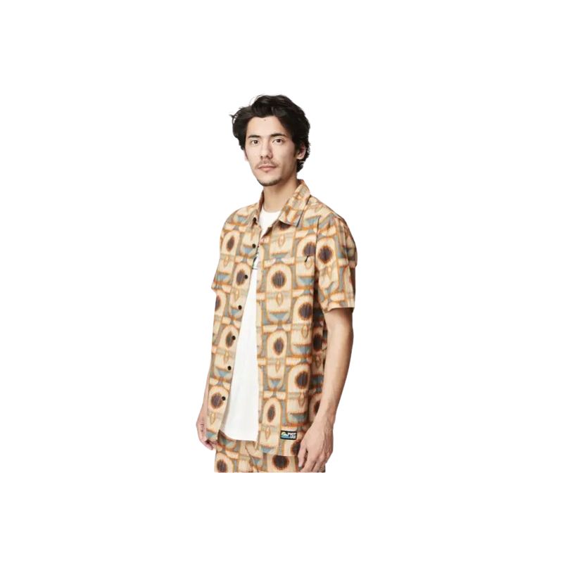 Skjorte Picture LEEWARM SHIRT (Tiki Print) Mand