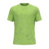 T-skjorte Odlo Herre T-SHIRT CREW NECK S/S ZEROWEIGHT ENGINEERED CHILL-TEC (skarp grønn melange)
