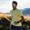 T-skjorte Odlo Herre T-SHIRT CREW NECK S/S ZEROWEIGHT ENGINEERED CHILL-TEC (skarp grønn melange)