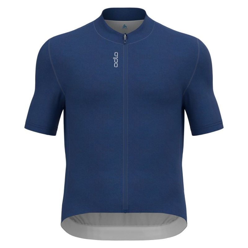 Maglia ciclismo uomo Odlo T-SHIRT S/U COLLAR S/S FULL ZIP ZEROWEIGHT CHILL-TEC (Limoges)