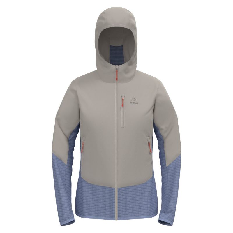 Odlo JACKET INSULATED ASCENT HYBRID (sølvsky - blåhegre)
