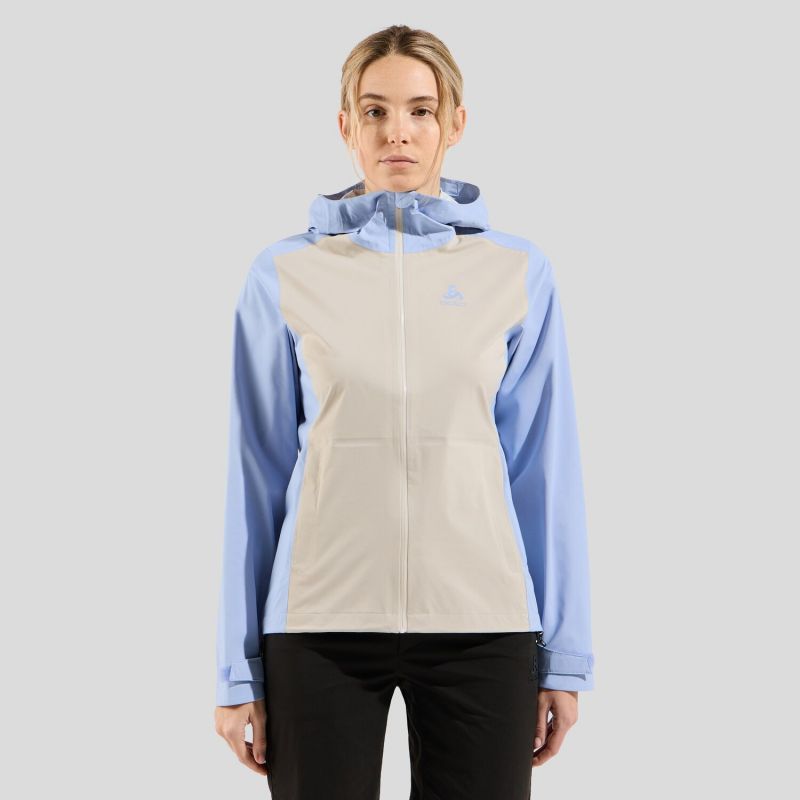 Dames Odlo Aegis 2.5L Waterdicht Jacket (Heron Blue - Silver Cloud)