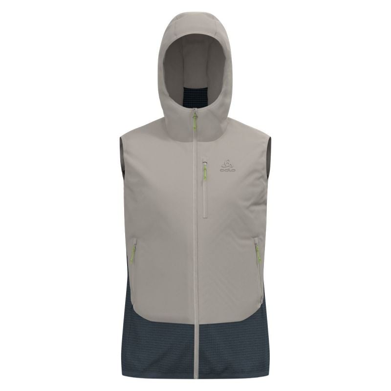 Mouwloos herenjack Odlo VEST INSULATED ASCENT HYBRID (silver cloud - dark slate)