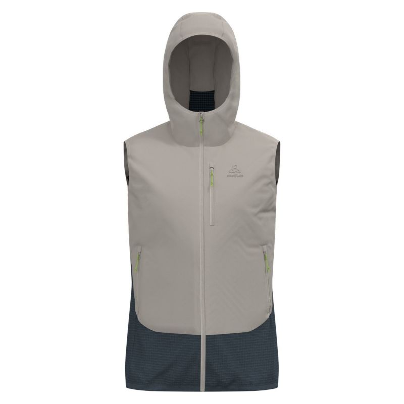Sleeveless jacket Odlo VEST INSULATED ASCENT HYBRID (silver cloud - dark slate) man