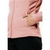 Dames fleece JACK WOLSKINS TAUNUS FZ W ROSE DAWN