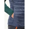 Miesten JACK WOLSKINS PILVI DOWN VEST M (Evening Sky) hihaton liivi