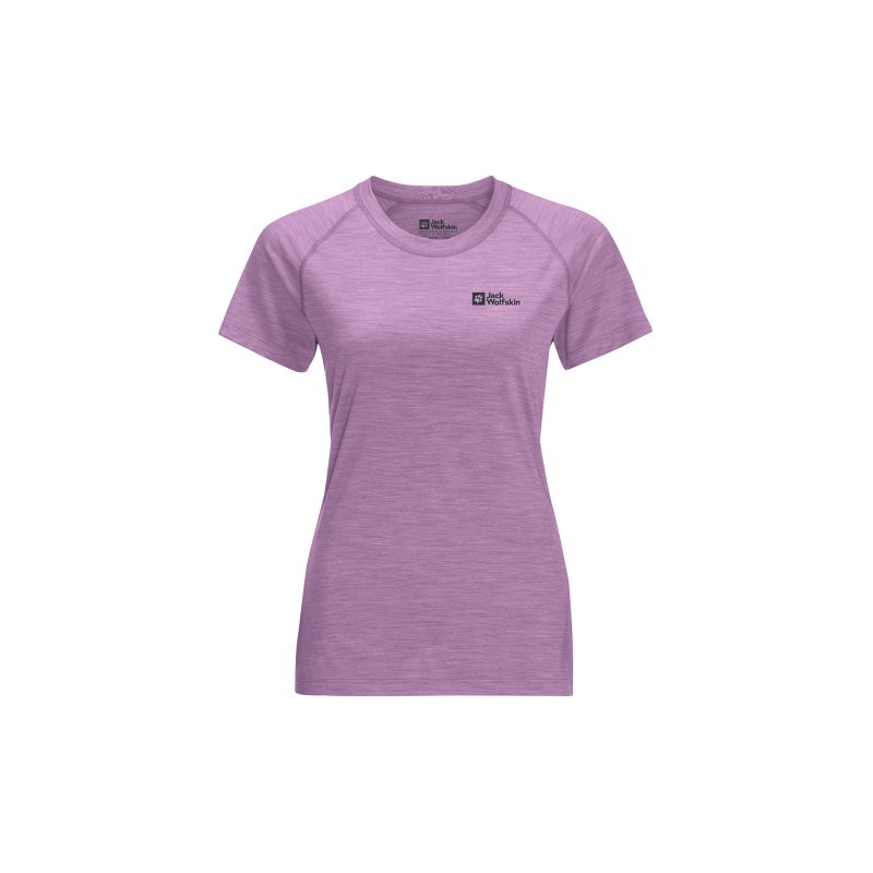 Dames-T-shirt JACK WOLSKINS Kammweg S/S W (Velvet)