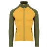 Polar fleece Karpos AMBRIZ. F-Z HOODIE (CEDAR GREEN/RADIANT) for men