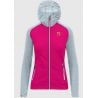 Polar fleece Karpos AMBRIZ. W F-Z HOODIE (INNUENDO/SKYWRITING) Kvinde