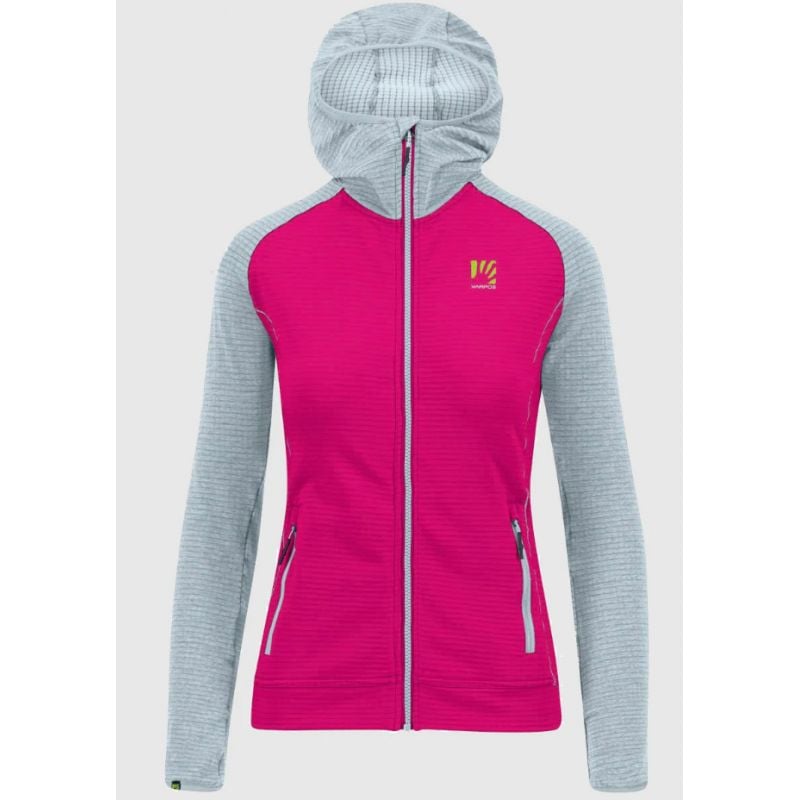 Polar fleece Karpos AMBRIZ. W F-Z HOODIE (INNUENDO/SKYWRITING) Dames