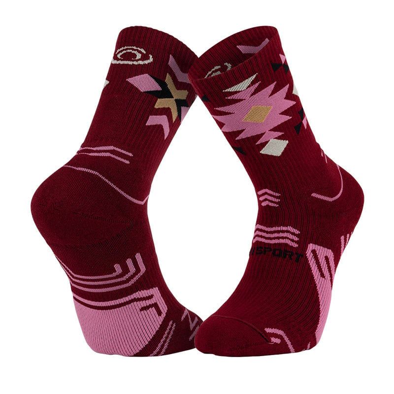 Calcetines BV sport SOCQUETTE TREK GR "HAUTE - LYOCELL" (AZTEC BORDEAUX)