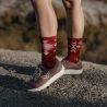 Strumpor BV sport SOCQUETTE TREK GR "HAUTE - LYOCELL" (AZTEC BORDEAUX)
