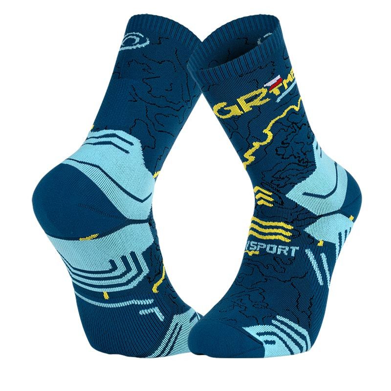 Chaussettes BV SPORT SOCQUETTE TREK GR "HAUTE - POLYAMIDE" GRTMB (BLEUJAUNE)