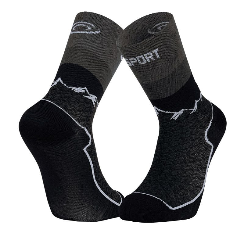 Calzino doppio BV sport SOCQUETTE DOUBLE GR "HIGH - POLYAMIDE" (NERO)