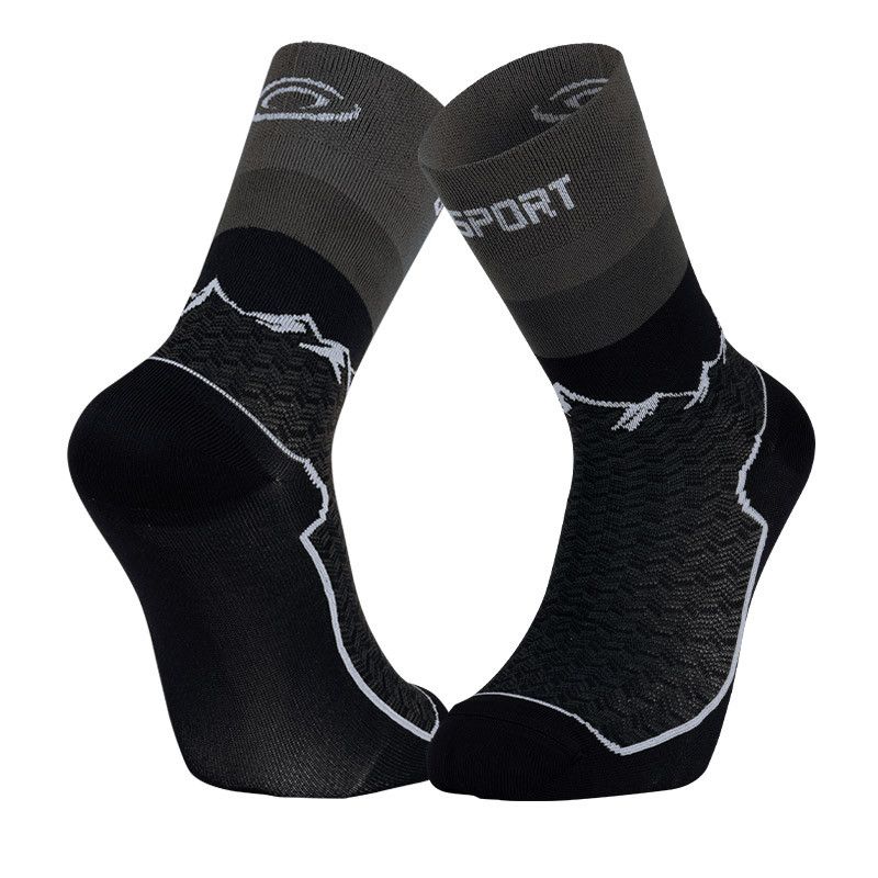 Dobbel strømpe BV sport SOCQUETTE DOUBLE GR "HIGH - POLYAMIDE" (SVART)