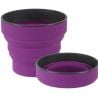 Vikbar mugg LIFEVENTURE Silikon Fleximug 350ml (Lila)