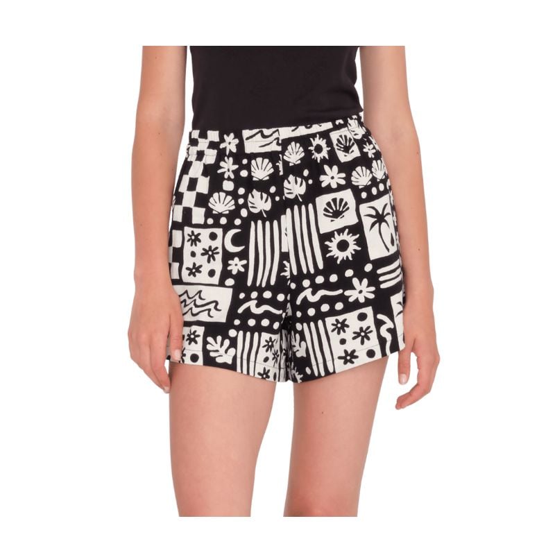 Korte broek Volcom SUNNY WILD (ZWART) Dames