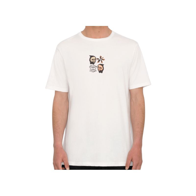T-paita Volcom Miesten FLOWER BUDZ FTY SST (OFF WHITE)