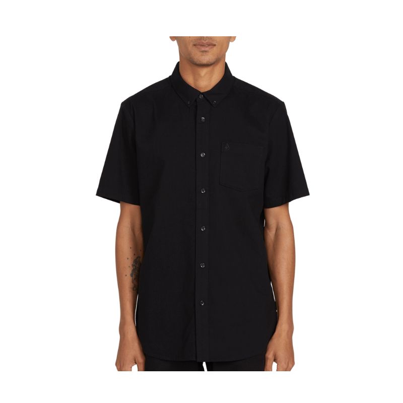 Skjorte Volcom EVERETT OXFORD SS (NEW BLACK) Menn