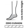 Running Socks Smartwool Run Zero cushion Print Low ankl (Tandoori Orange) Women
