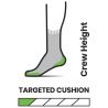 Strumpor för trail Smartwool Targeted Cushion Singletrack Print (Oraneg Dust)