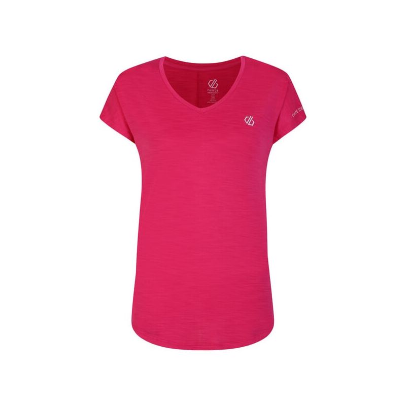 Dames-T-shirt Dare2B Vigilant Tee (Puur Roze)