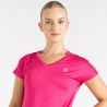 Dames-T-shirt Dare2B Vigilant Tee (Puur Roze)
