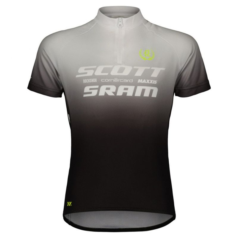 Maglia ciclismo junior Scott SRAM Pro (nero/bianco)