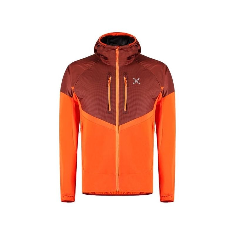 Jakke MONTURA SPITZE HYBRID JACKET (ARANCIO BRILLANTE/TOBACCO) man