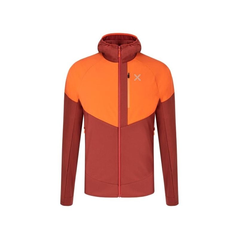 Jacke MONTURA SPITZE MAGLIA (TOBACCO/ARANCIO BRILLANTE) Mann