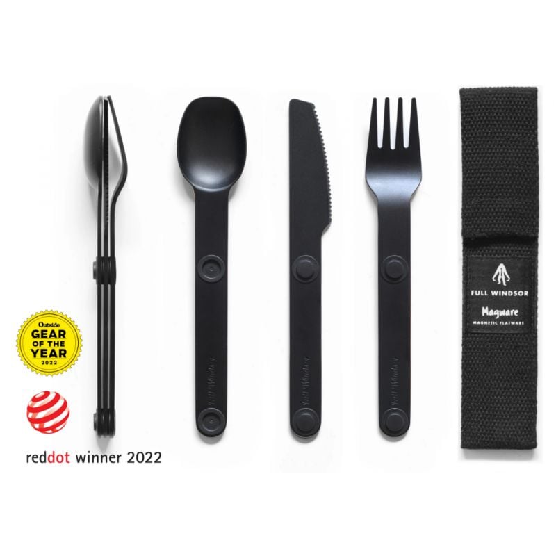 Set magnetisch bestek Full Windsor Set Magware (Zwart)