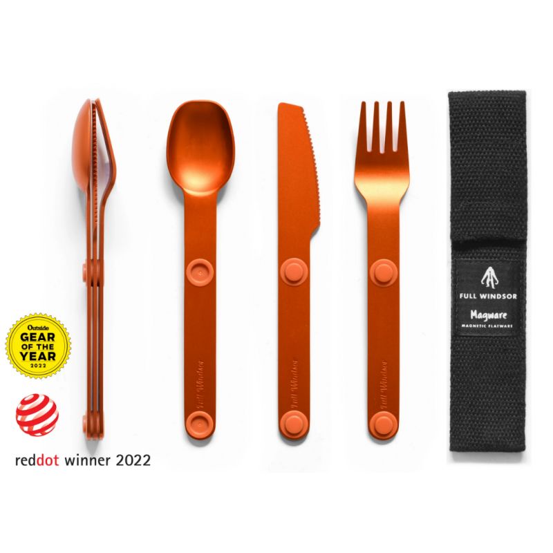 Sett med magnetisk bestikk Full Windsor Sett Magware (oransje)