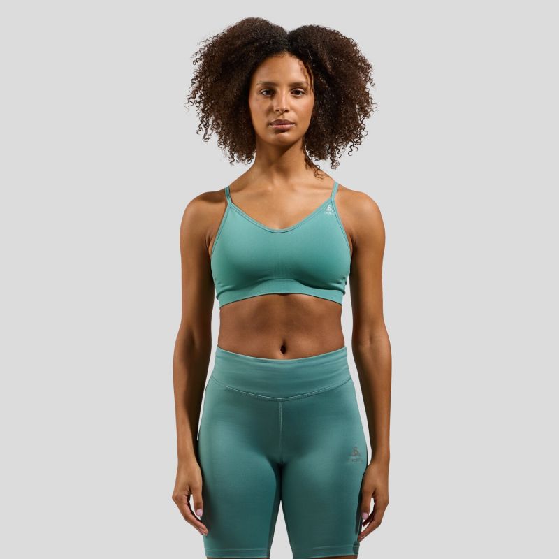 Naisten Odlo Seamless Soft (Arctic - Grey Melange) rintaliivit.