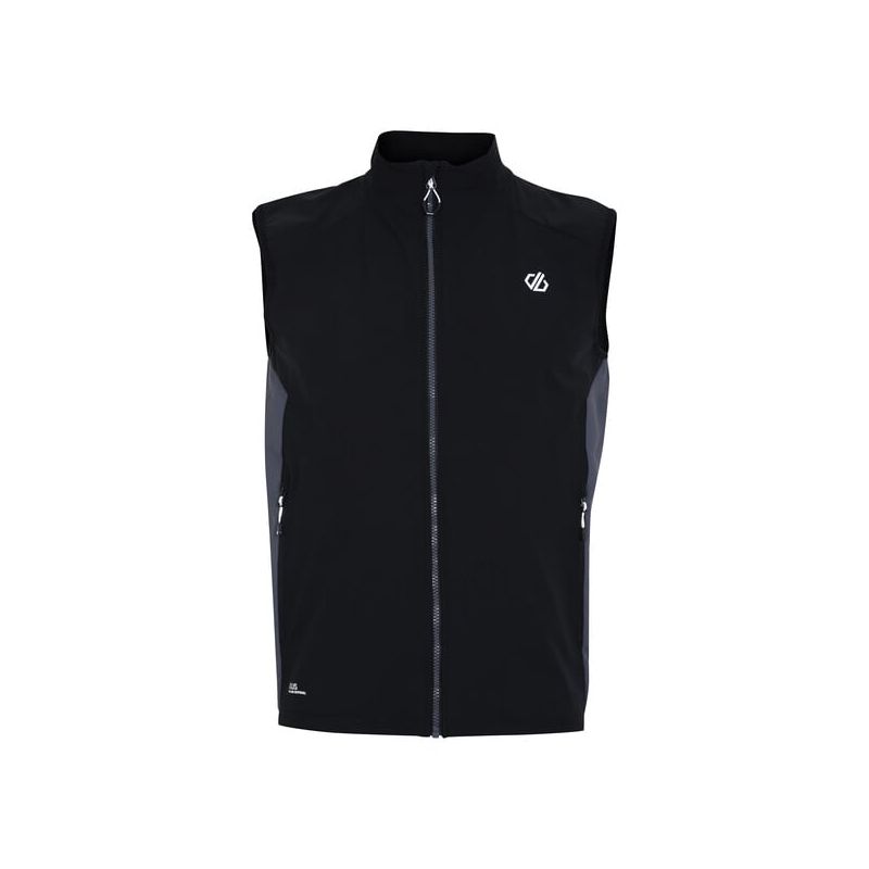Ermeløs vest for menn Dare2B Lattitudinal II Vest (Black/Ebony)