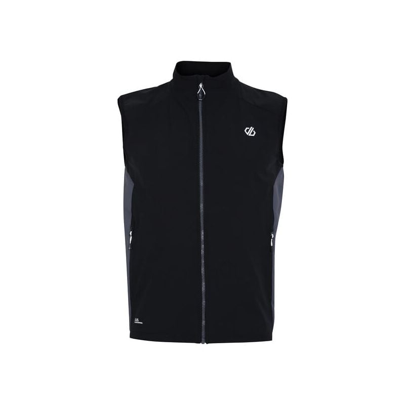 Herenvest zonder mouwen Dare2B Lattitudinal II Vest (Zwart/Ebbenhout)
