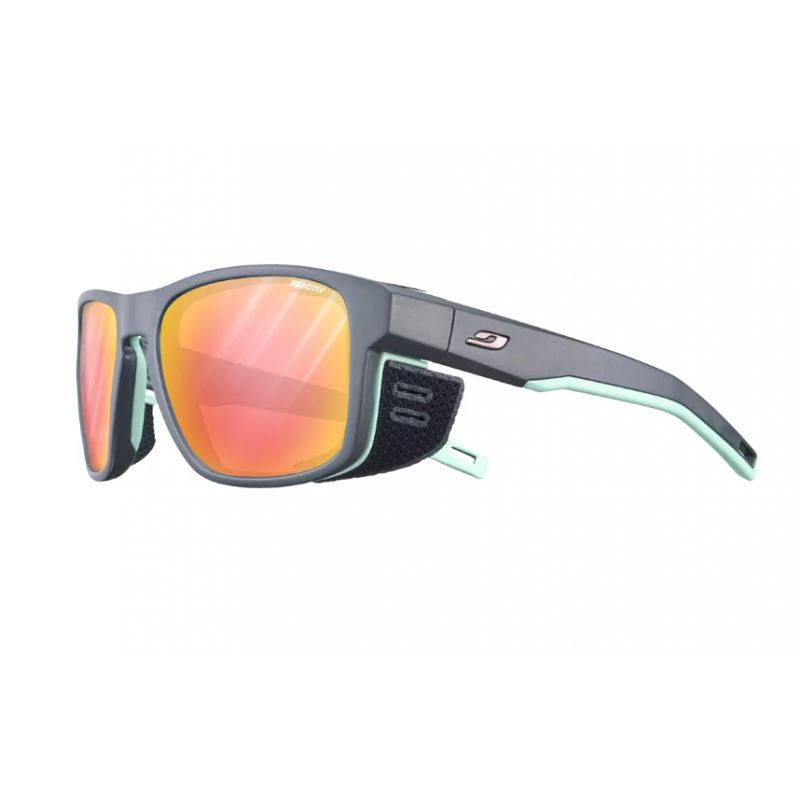 Lunettes soleil JULBO Shield M (GRIS FONCE / VERT PASTEL REACTIV Glare Control 2-3) 