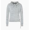 SUPER.NATURAL W FUNNEL STRIPE HOODIE Fresh White/Navy Stripe (Fresh White/Navy Stripe)